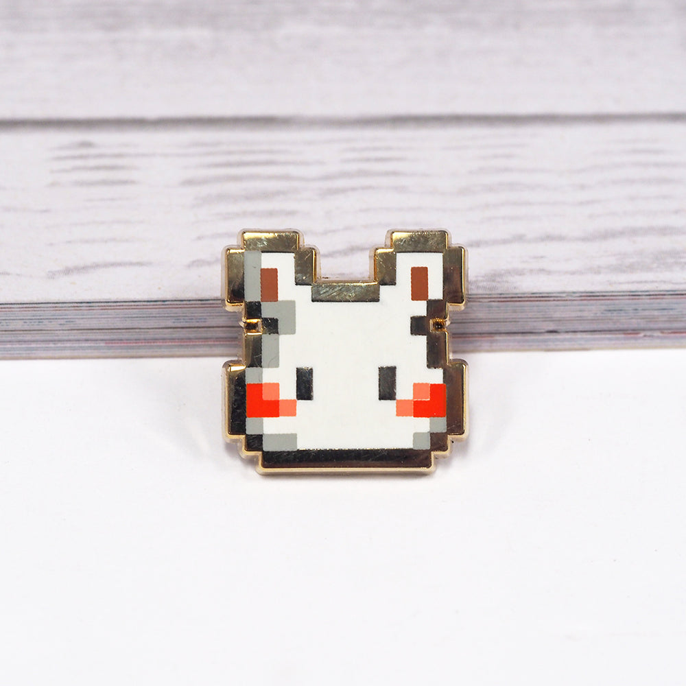 8-bit Hamster - Metal Enameled Pin