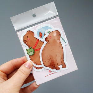 Capybara Vinyl Sticker Pack