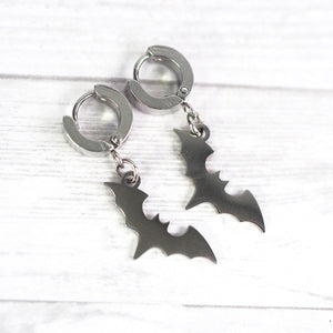 Bats Hoop Earrings