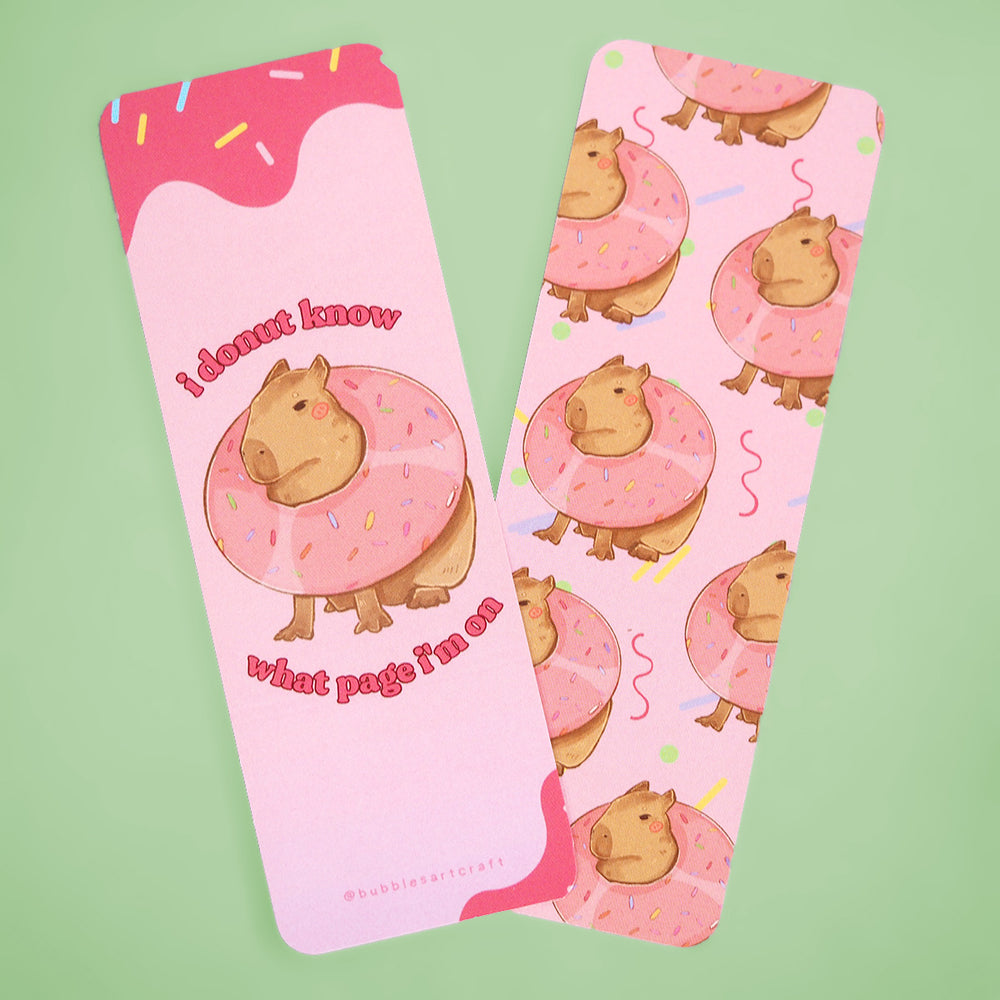 Capybara Donuts Bookmark