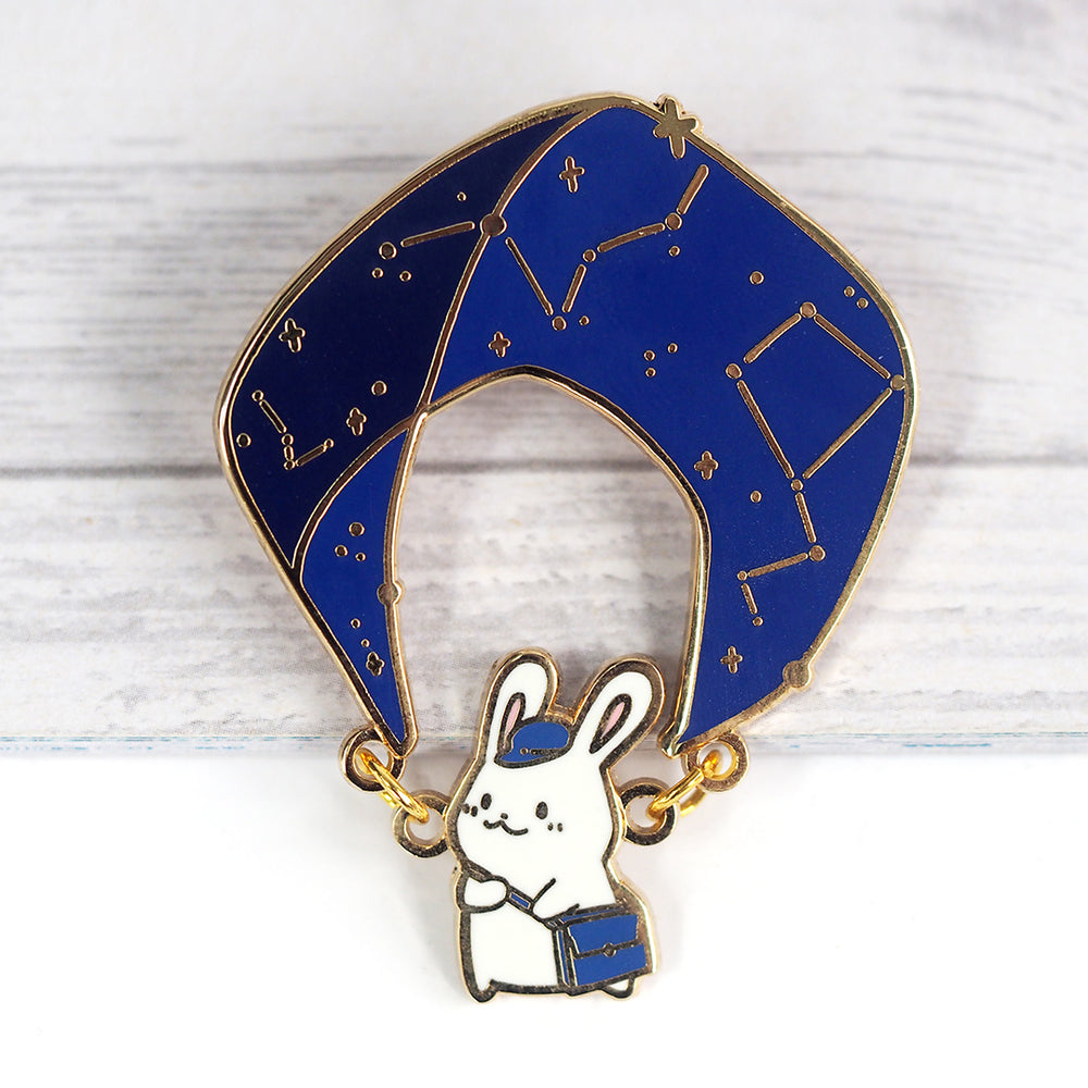 Delivery Bunny - Deluxe Enamel Pin