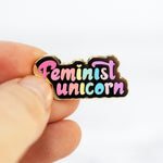 Feminist Unicorn - Metal Enamel Pin