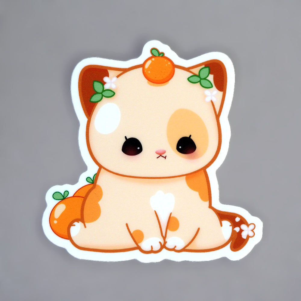 Orange Kitty - Vinyl Sticker