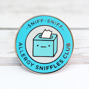 Allergy Sniffles Club - Metal Enameled Pin