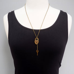 Vintage Lock & Key Necklace