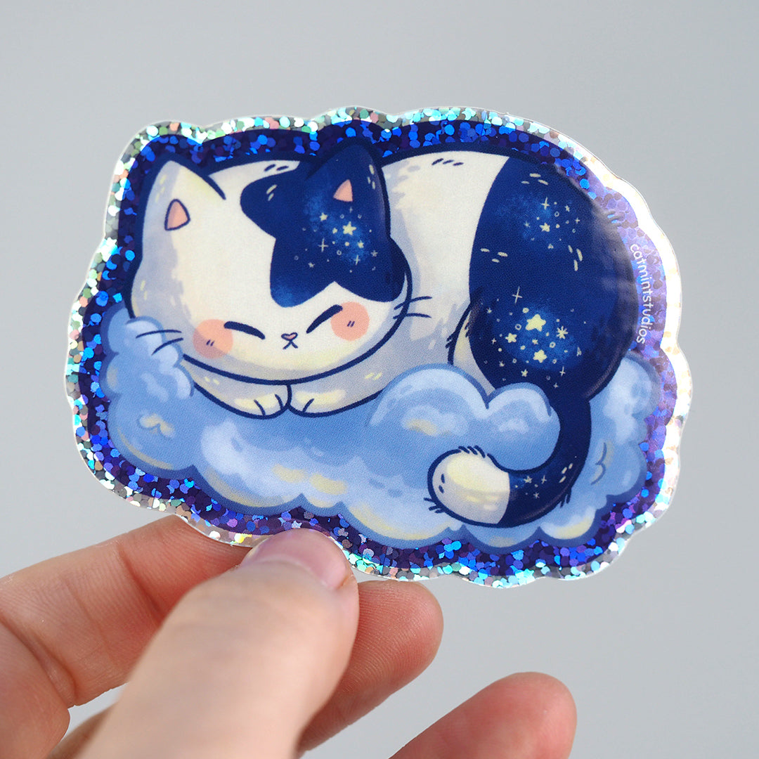 Quidd👾 on X: Starry, starry night Paint your whiskers blue and grey…  @sanrio Starry Night Chococat Stickers are here 🍫😻    / X