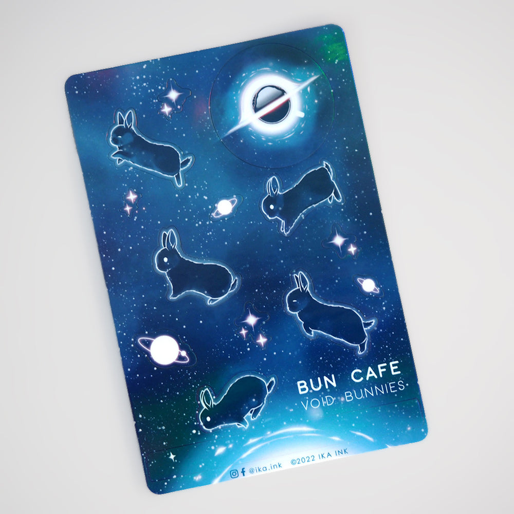 Holographic Galaxy Bunny - Sticker Sheet
