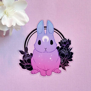 Vinyl Sticker (Transparent) - Morning Star Bunny
