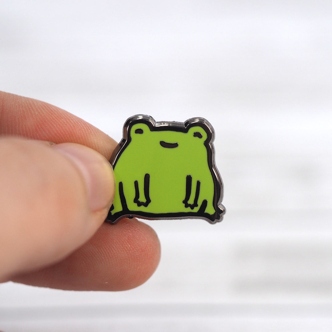Happy Little Frog - Metal Enameled Pin – Shana Logic