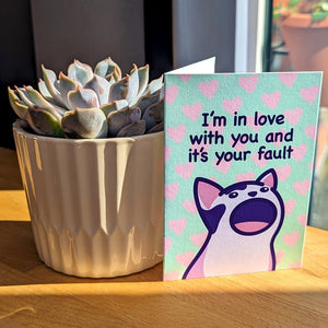 Cat Meme Love - Cute Cat Card