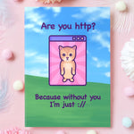 Are You Http? - Cute Cat Card