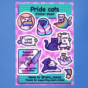 Pride Cats Sticker Sheet