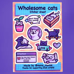 Wholesome Cats Sticker Sheet