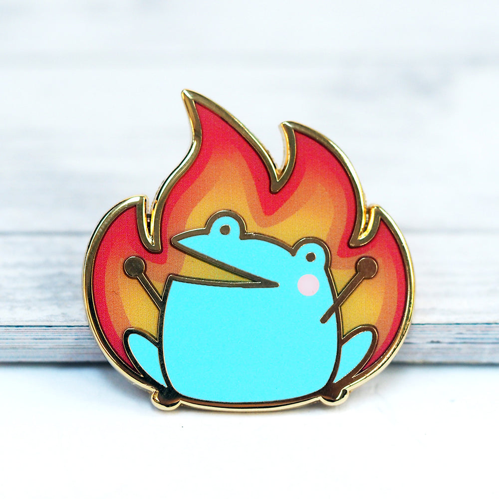 Arson Frog - Metal Enamel Pin