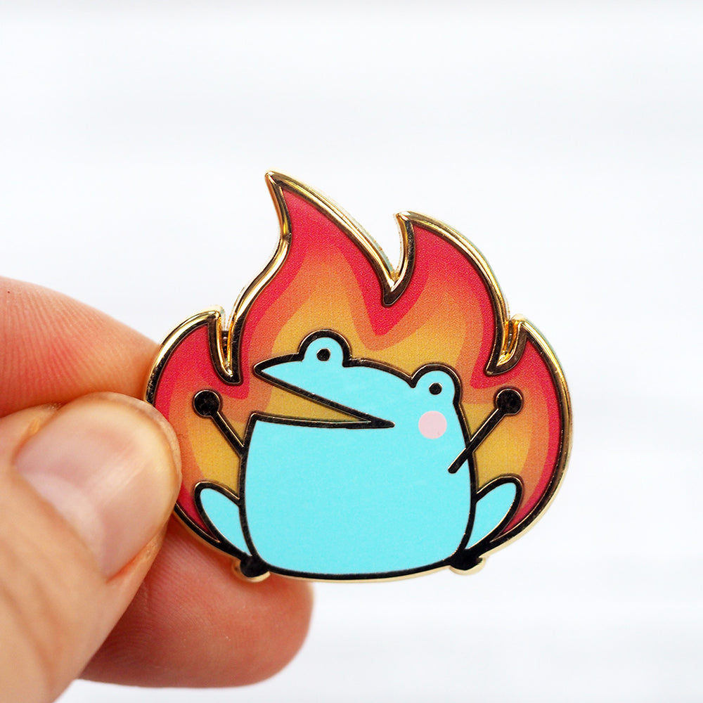 Arson Frog - Metal Enamel Pin