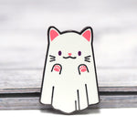 Ghost Kitty - Metal Enamel Pin