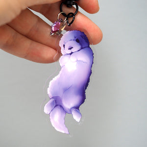 Cosmic Sea Otter - Keychain / Keyring