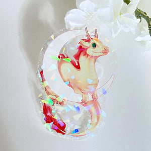 Lunar Dragon - Sparkle Holographic Vinyl Sticker