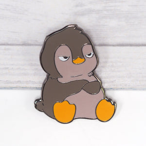 Angry Penguin - Metal Enamel Pin