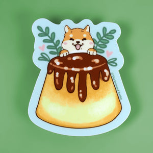 Vinyl Sticker - Shiba Pudding