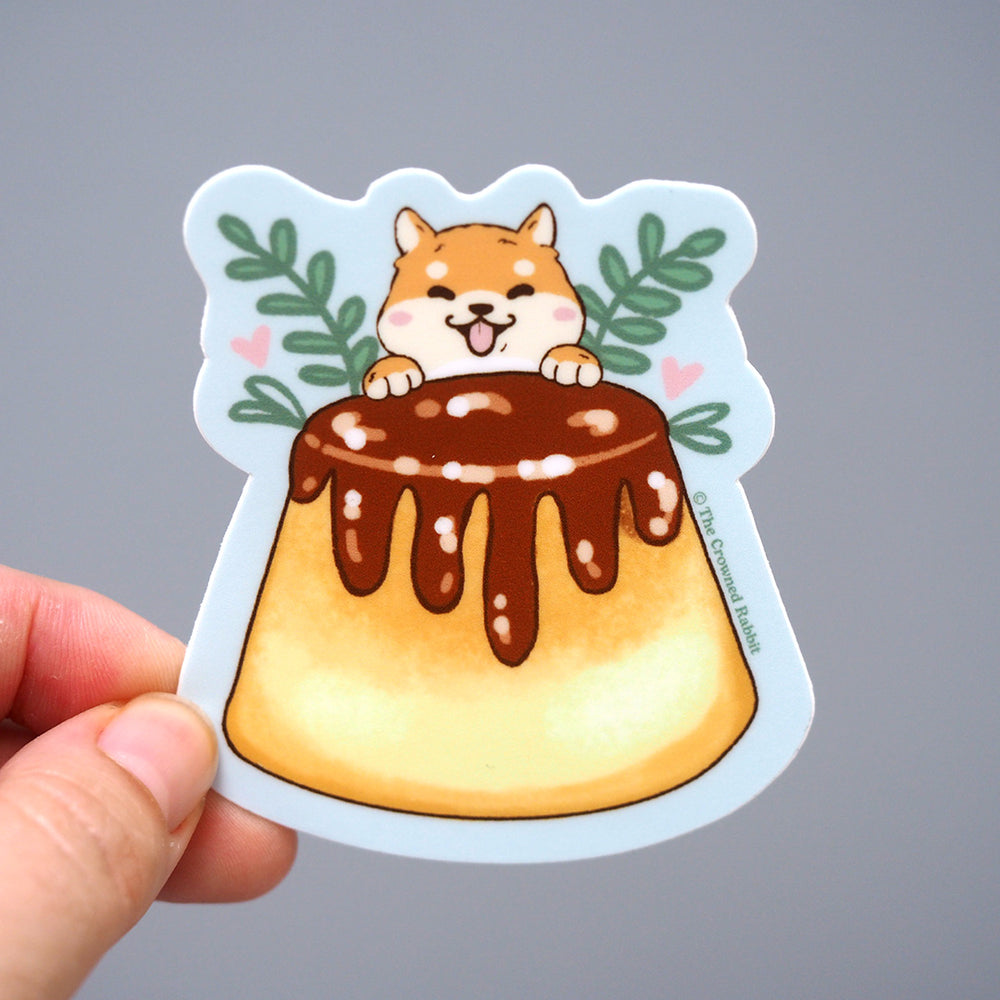 Vinyl Sticker - Shiba Pudding