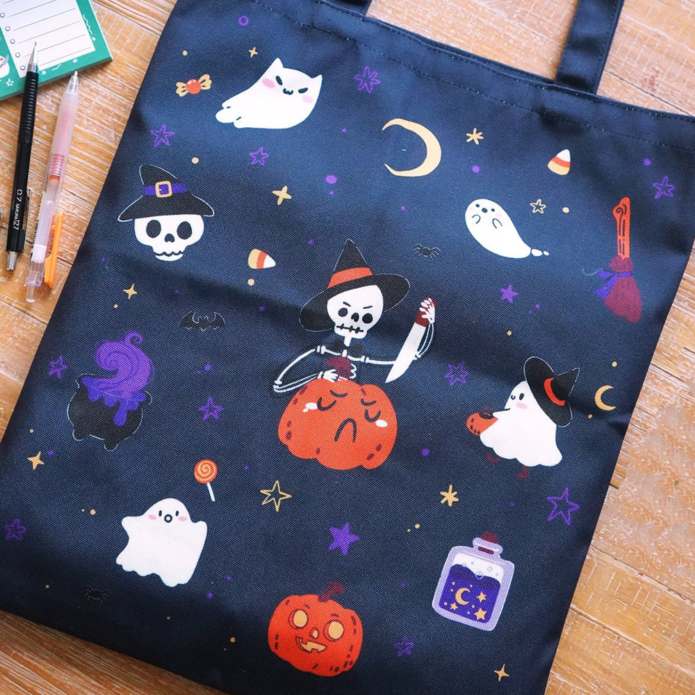 Pumpkin Carving Tote Bag