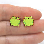 Round Frogs Stud Earrings