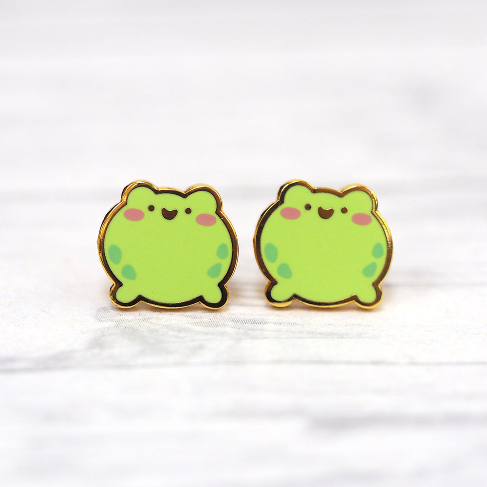 Round Frogs Stud Earrings