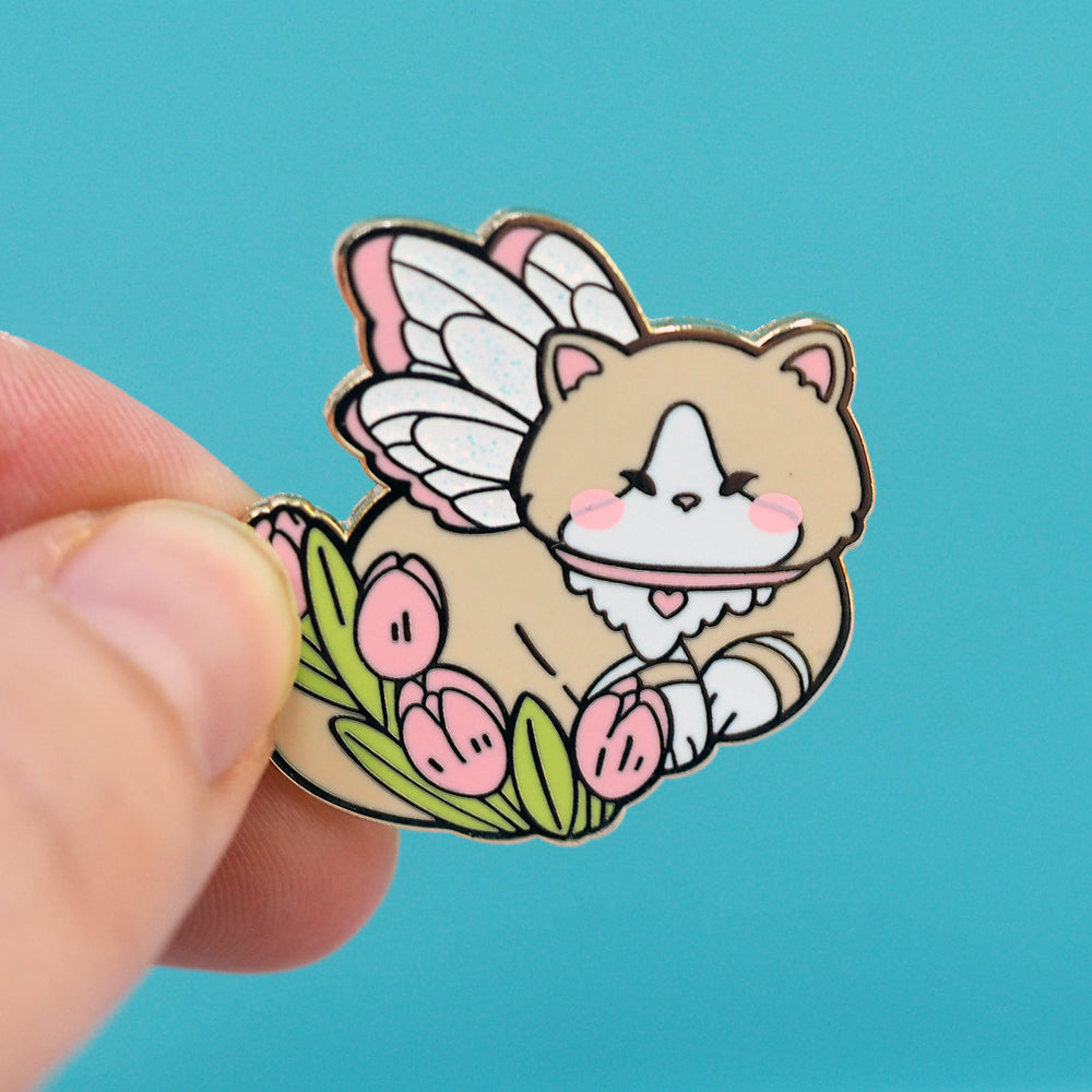 Fairy Cat - Glitter Metal Enamel Pin