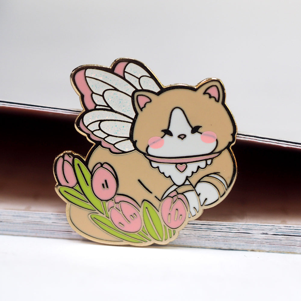 Fairy Cat - Glitter Metal Enamel Pin