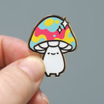 Psychedelic Mushroom - Metal Enameled Pin