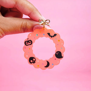 Halloween Wreath Earrings