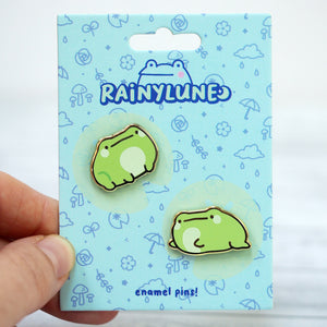 Just Two Frogs - Mini Enamel Pin Set