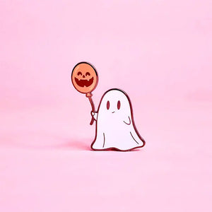 Balloon Ghost - Glow-In-The-Dark Metal Enamel