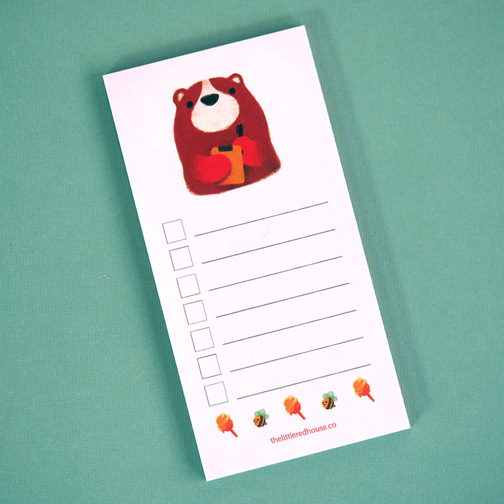 Bear Checklist Sticky Note