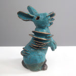 One-of-a-kind Ceramic Mushroom Bunny Sculpture 003