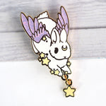 Star Chaser Bowing Bunny - Metal Enamel Pin