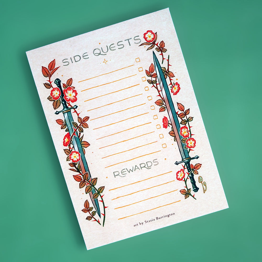 Side Quest - To Do List Notepad - Sword