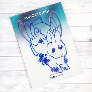 Star Chaser Bunny - Rainbow Suncatcher Sticker