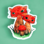 Meowshrooms - Mushroom Cats Vinyl Sticker