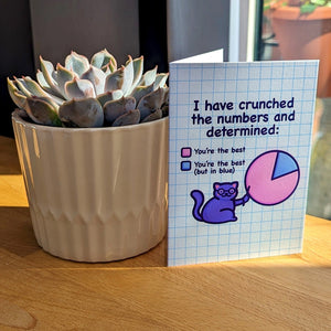 I Have Crunched the Numbers - Cute Cat Card