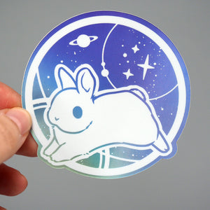 
            
                Load image into Gallery viewer, Vinyl Sticker - Dreamy Galaxy Bunny
            
        