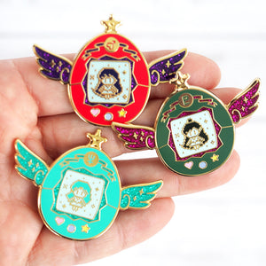 
            
                Load image into Gallery viewer, Sailor Moon-Inspired Pet - Sailor Pluto - Metal Enameled Pin
            
        