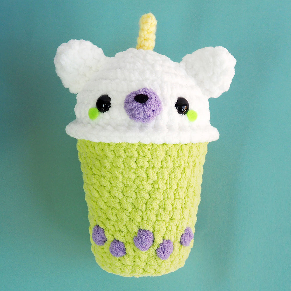 Bubble Boba Tea Bag PATTERN Crochet 
