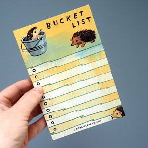 
            
                Load image into Gallery viewer, Hedgehog Bucket List - To Do List Notepad
            
        