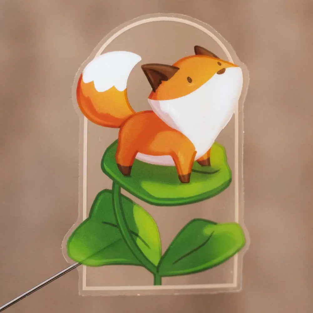 
            
                Load image into Gallery viewer, Vinyl Sticker (Transparent) - Spring Fox
            
        