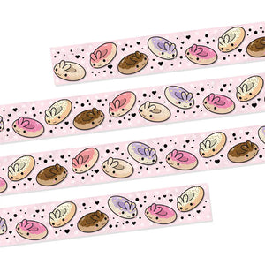 
            
                Load image into Gallery viewer, Bunny Donuts - Holo Gold Foil Washi Tape
            
        