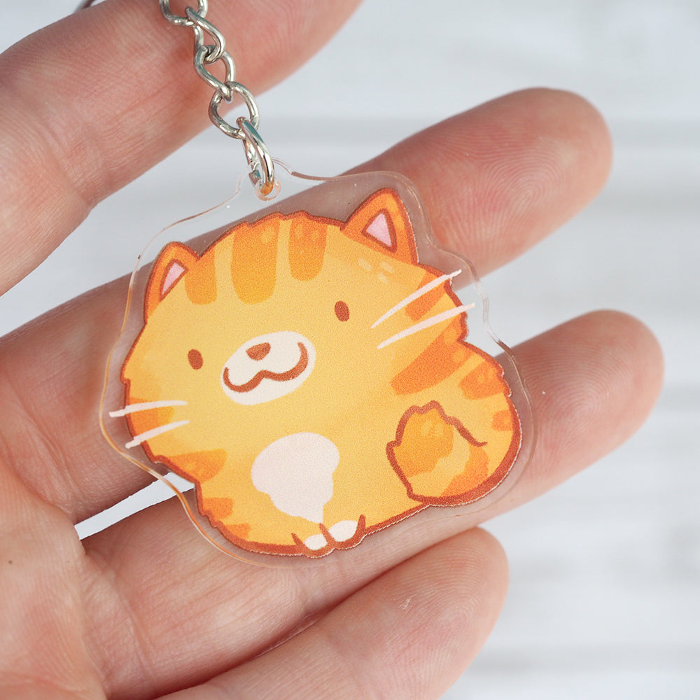 
            
                Load image into Gallery viewer, Tabby Cat Keychain
            
        