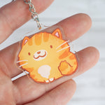 Tabby Cat Keychain