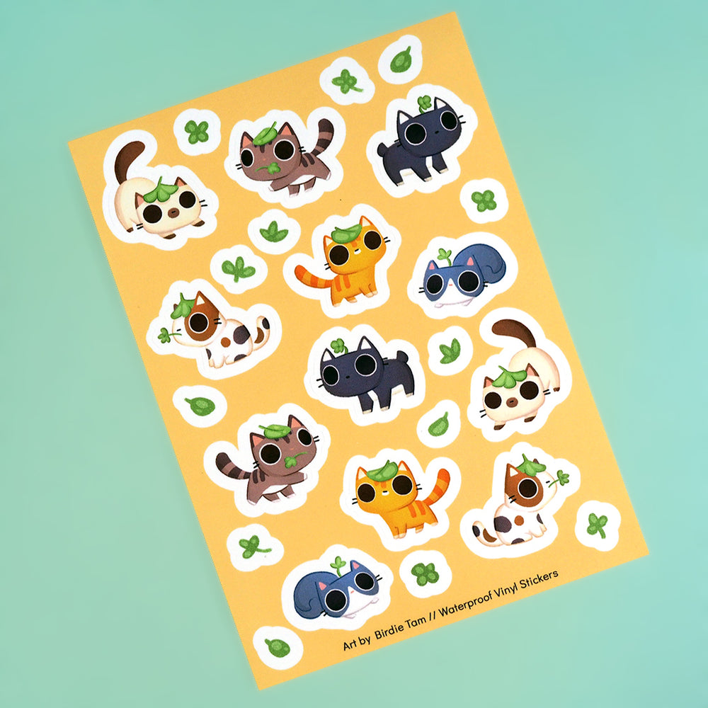 Cats & Plants - Vinyl Sticker Sheet